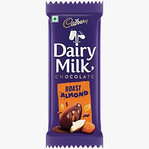 Cadbury Dairy Milk Roast Almond Chocolate Bar, 75 g